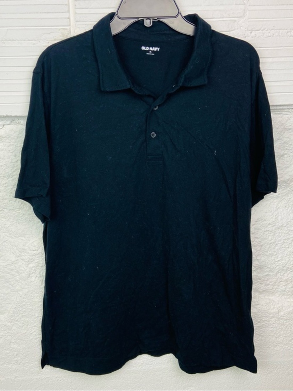 Old Navy Men's Black Polo Shirt size XL